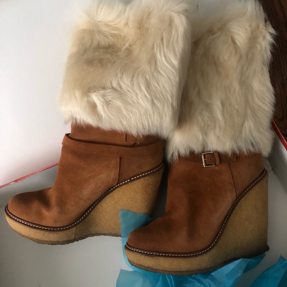 Leather boots